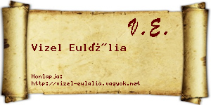 Vizel Eulália névjegykártya